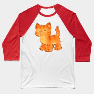 Vintage Orange Tabby Cat Baseball T-Shirt